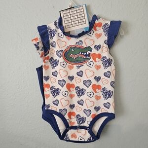 Florida Gator Baby 2 Piece Onesie Set